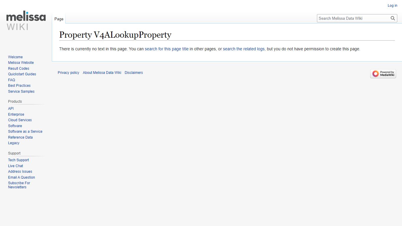 Property V4:LookupProperty - Melissa Wiki